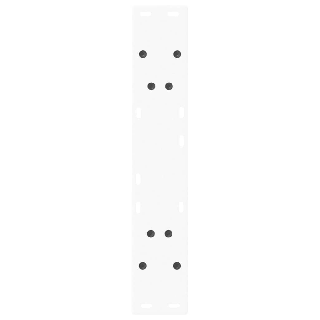 vidaXL Dining Table Legs V-Shape 2 pcs White 50x(72-73.3) cm Steel