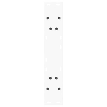 vidaXL Dining Table Legs V-Shape 2 pcs White 50x(72-73.3) cm Steel