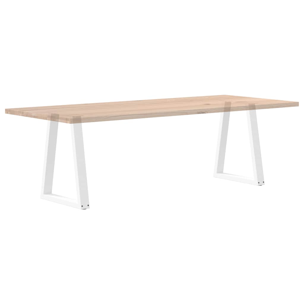 vidaXL Dining Table Legs V-Shape 2 pcs White 50x(72-73.3) cm Steel