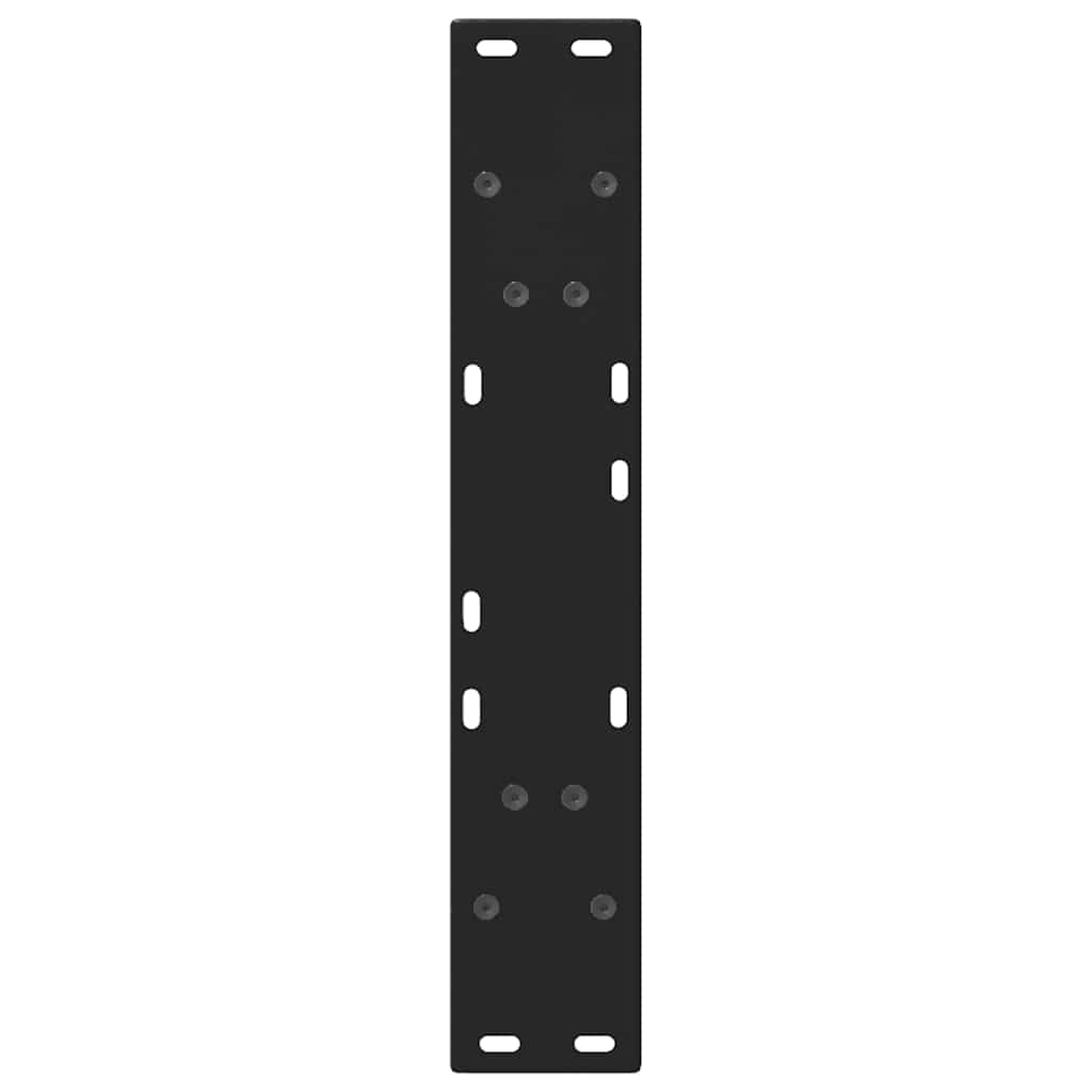 vidaXL Dining Table Legs V-Shape 2 pcs Black 60x(72-73.3) cm Steel