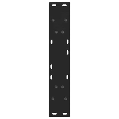 vidaXL Dining Table Legs V-Shape 2 pcs Black 60x(72-73.3) cm Steel