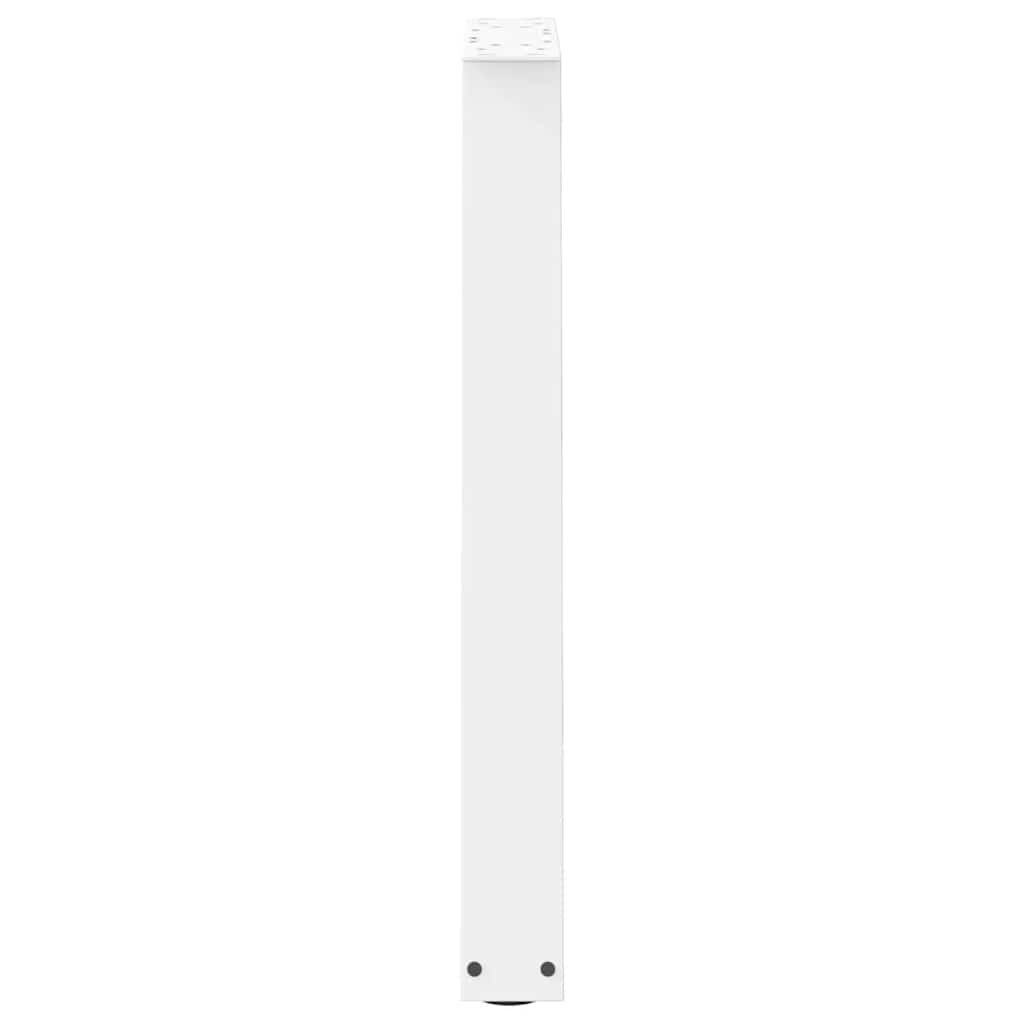 vidaXL Dining Table Legs V-Shape 2 pcs White 60x(72-73.3) cm Steel