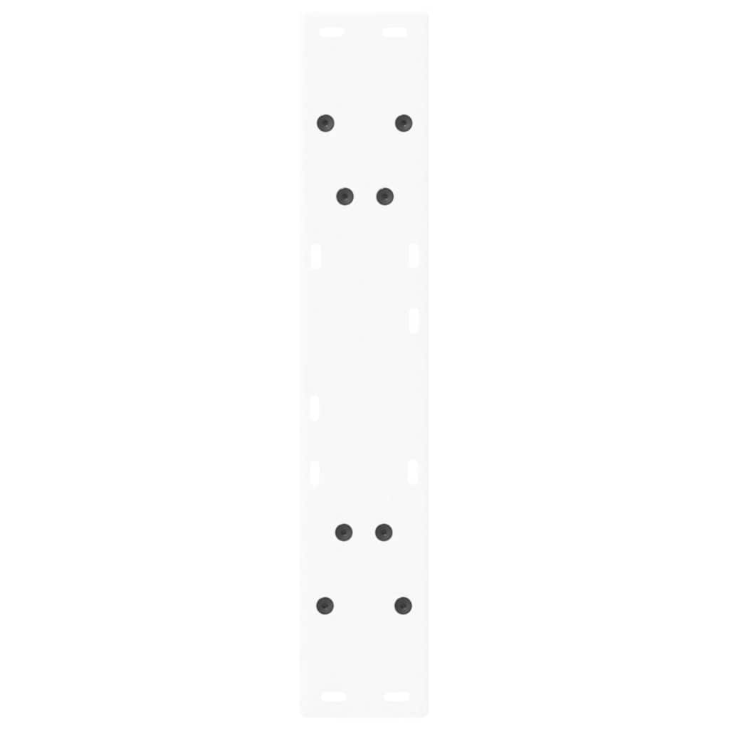 vidaXL Dining Table Legs V-Shape 2 pcs White 60x(72-73.3) cm Steel