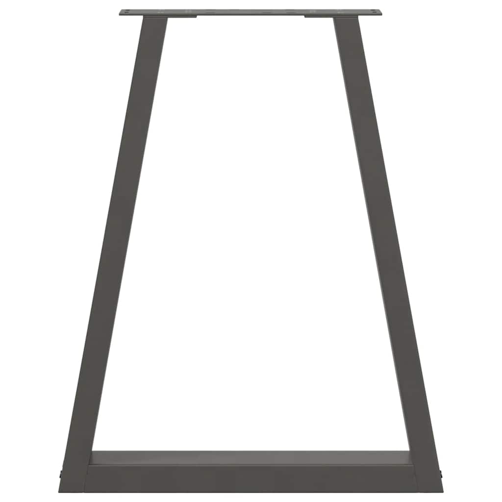 vidaXL Dining Table Legs V-Shape 2 pcs Anthracite 60x(72-73.3) cm Steel