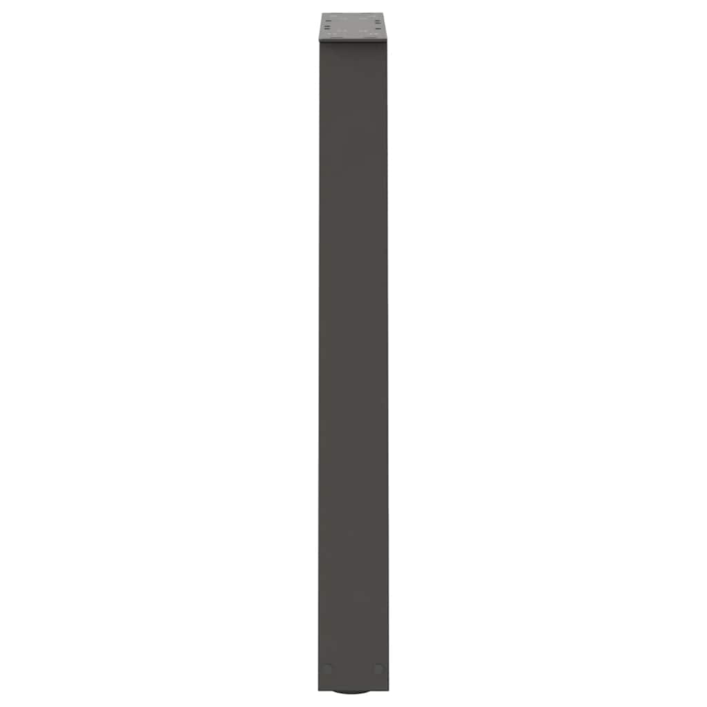 vidaXL Dining Table Legs V-Shape 2 pcs Anthracite 60x(72-73.3) cm Steel