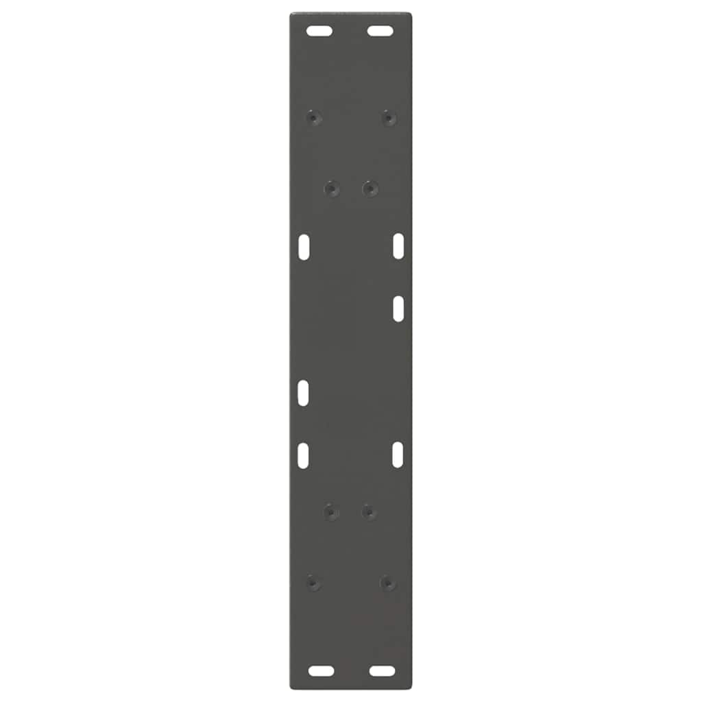 vidaXL Dining Table Legs V-Shape 2 pcs Anthracite 60x(72-73.3) cm Steel
