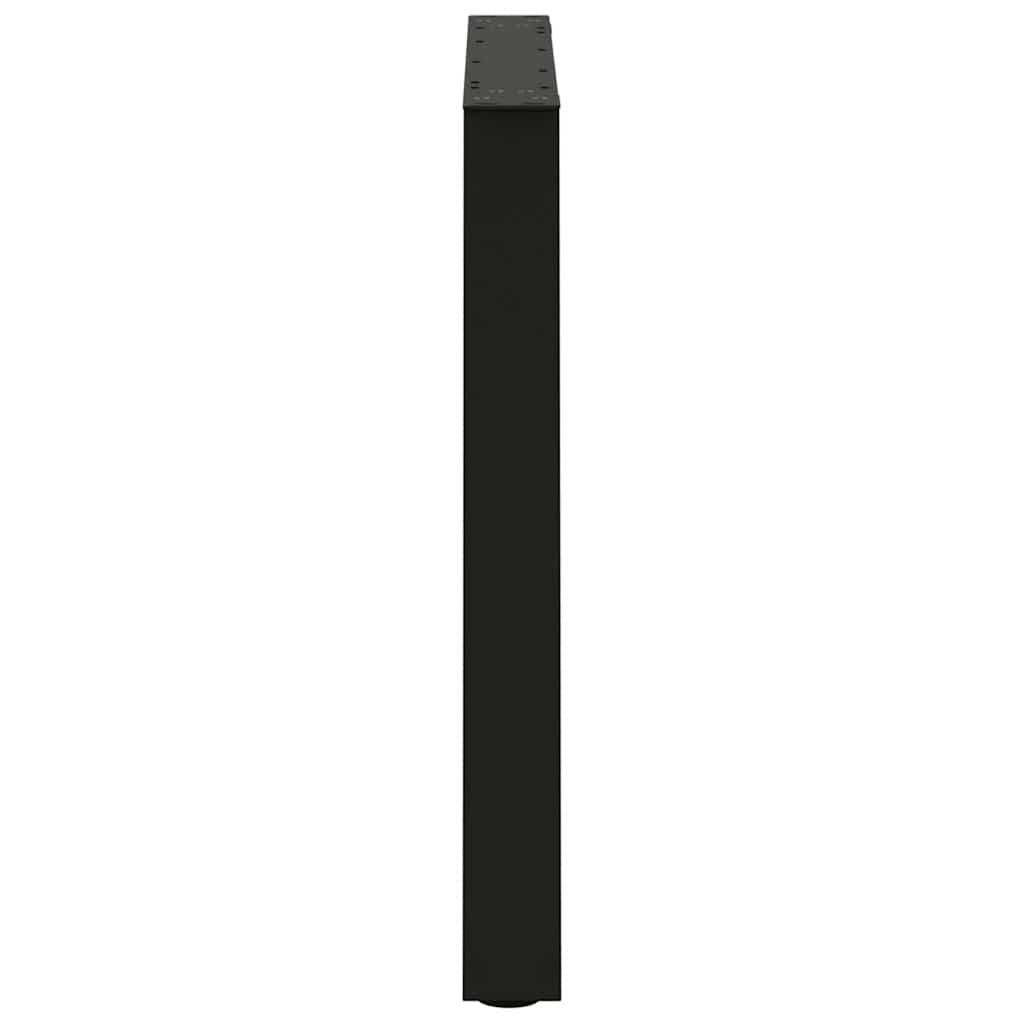 vidaXL Dining Table Legs V-Shape 2 pcs Black 70x(72-73,3) cm Steel