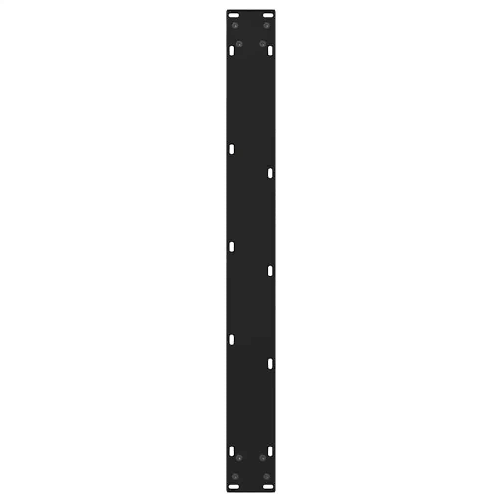 vidaXL Dining Table Legs V-Shape 2 pcs Black 70x(72-73.3) cm Steel