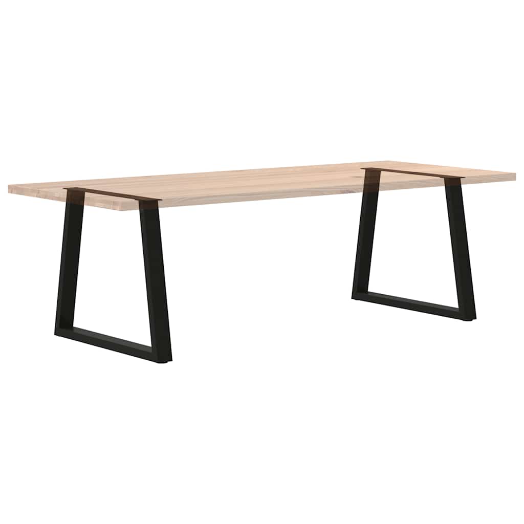 vidaXL Dining Table Legs V-Shape 2 pcs Black 70x(72-73,3) cm Steel