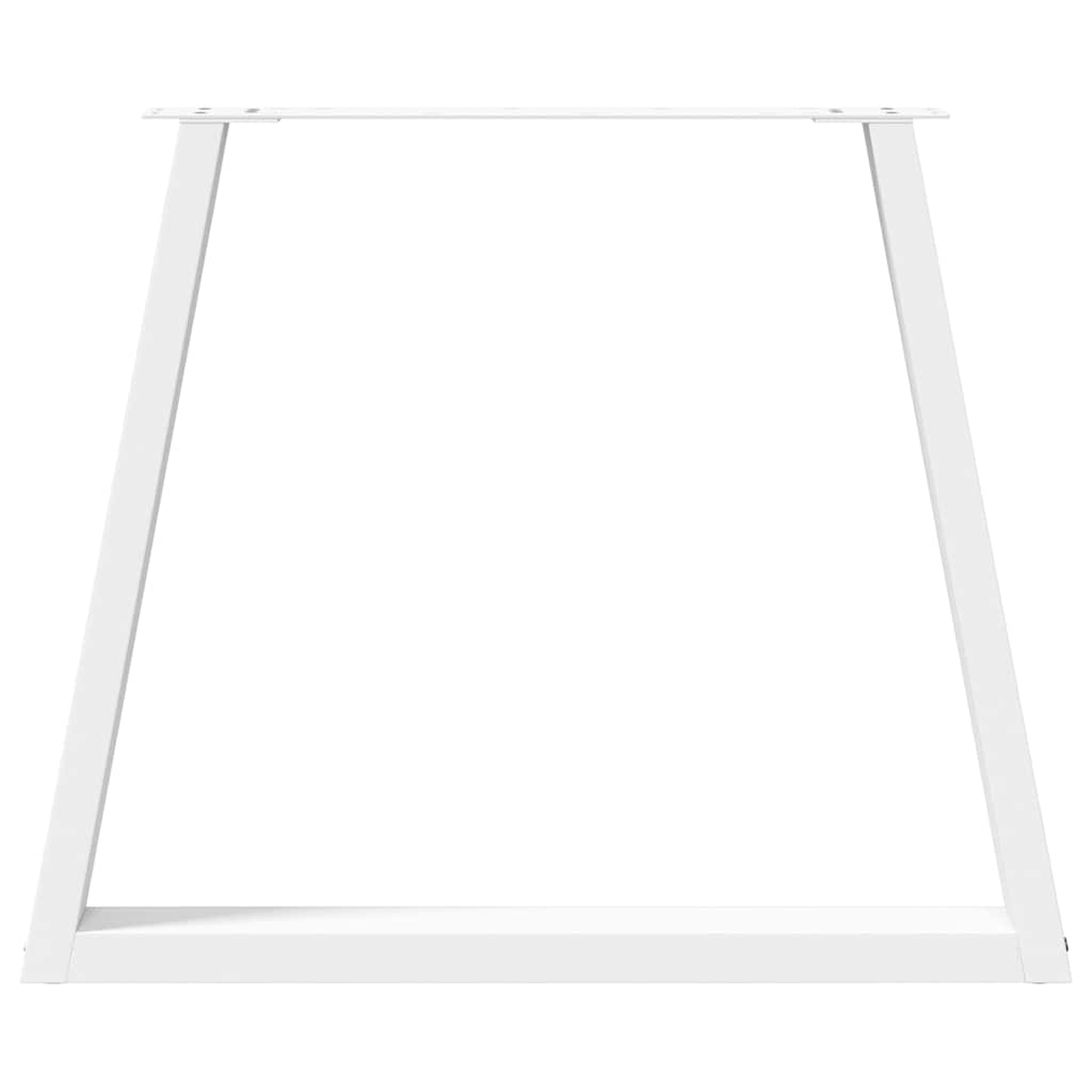 vidaXL Dining Table Legs V-Shape 2 pcs White 70x(72-73.3) cm Steel