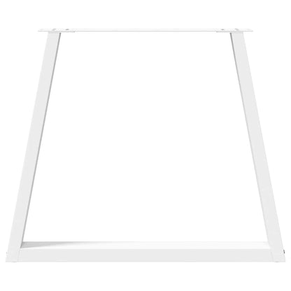 vidaXL Dining Table Legs V-Shape 2 pcs White 70x(72-73.3) cm Steel