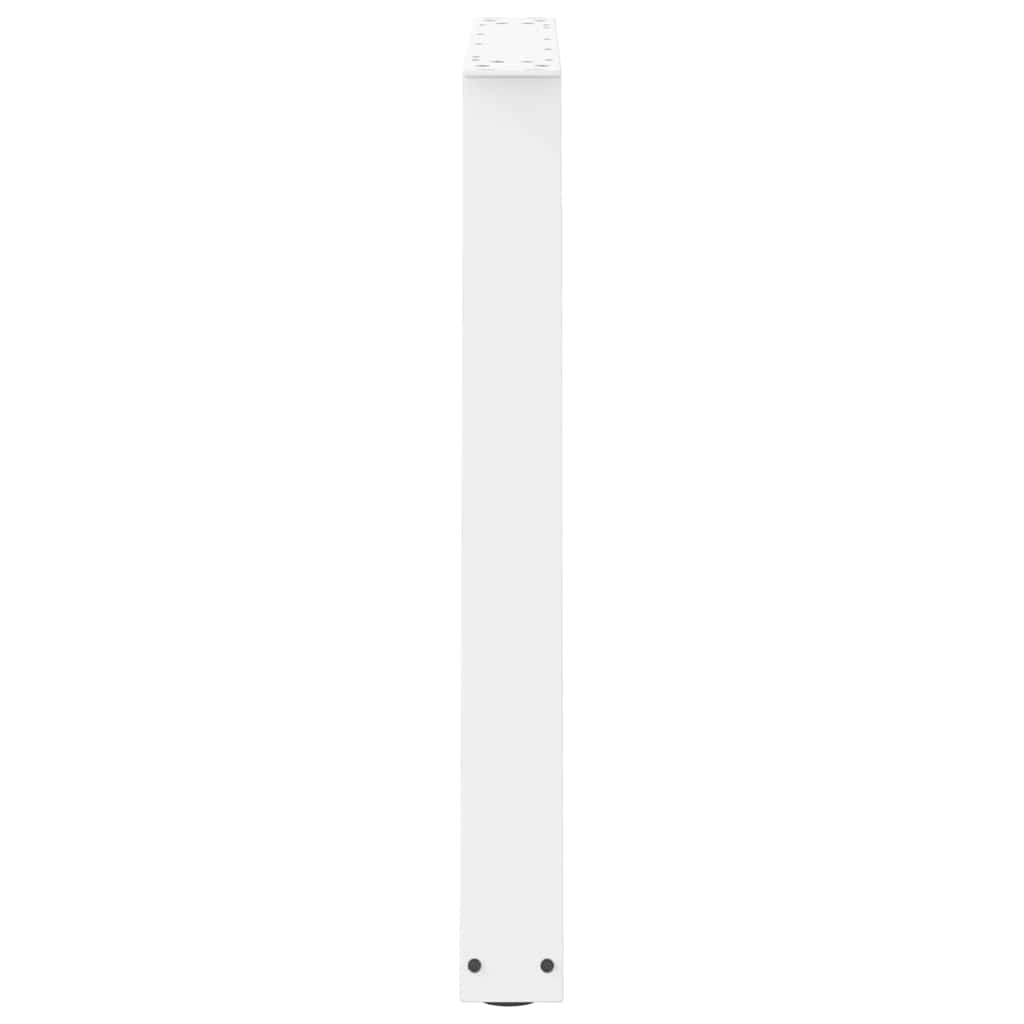 vidaXL Dining Table Legs V-Shape 2 pcs White 70x(72-73.3) cm Steel