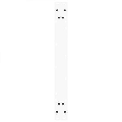 vidaXL Dining Table Legs V-Shape 2 pcs White 70x(72-73.3) cm Steel