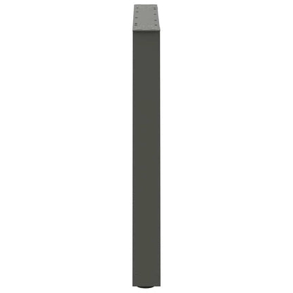 vidaXL Dining Table Legs V-Shape 2 pcs Anthracite 70x(72-73.3) cm Steel
