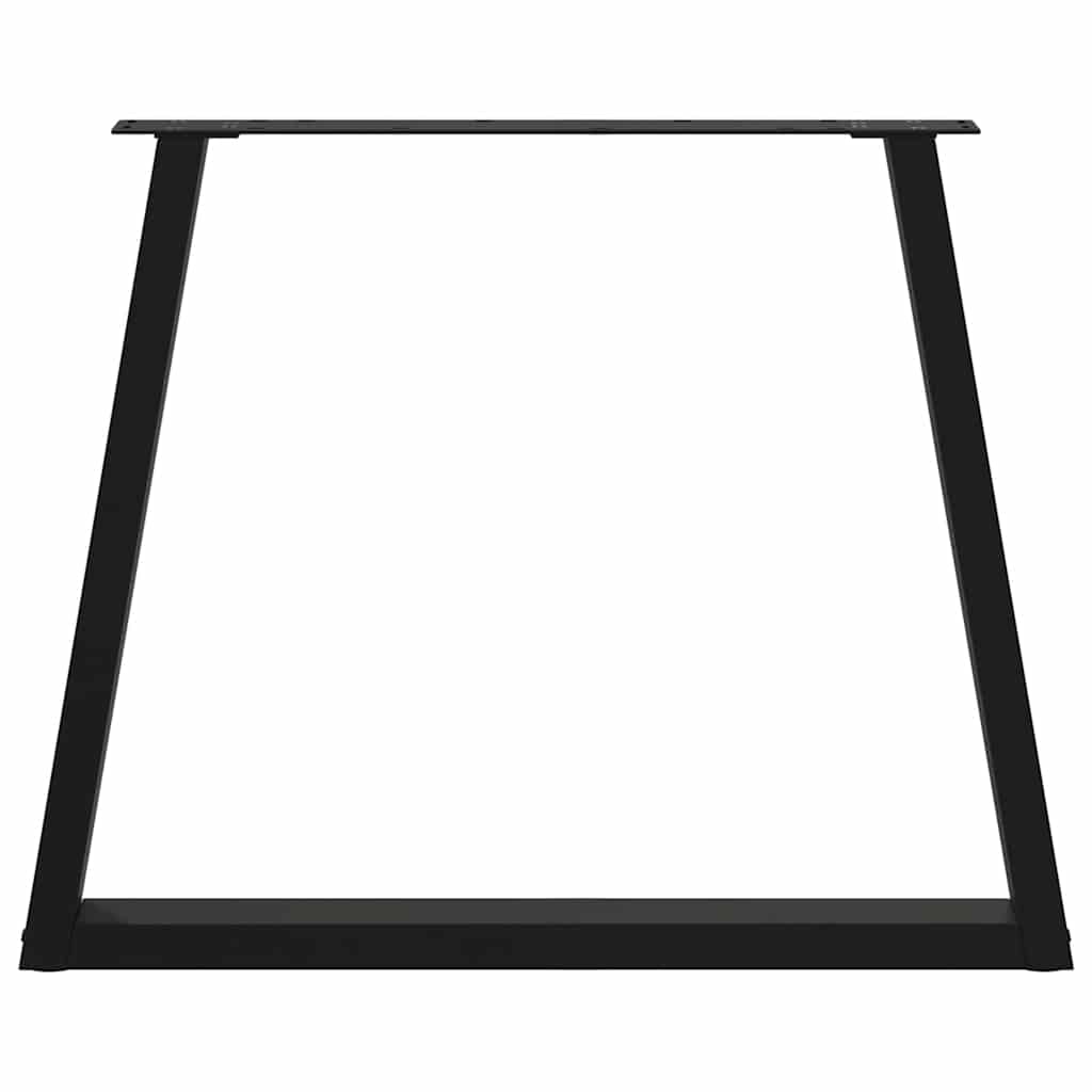 vidaXL Dining Table Legs V-Shape 2 pcs Black 80x(72-73.3) cm Steel