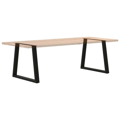 vidaXL Dining Table Leg | Set of 2 | Black | Powder-coated steel | Standard