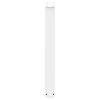 vidaXL Dining Table Legs V-Shape 2 pcs White 80x(72-73.3) cm Steel