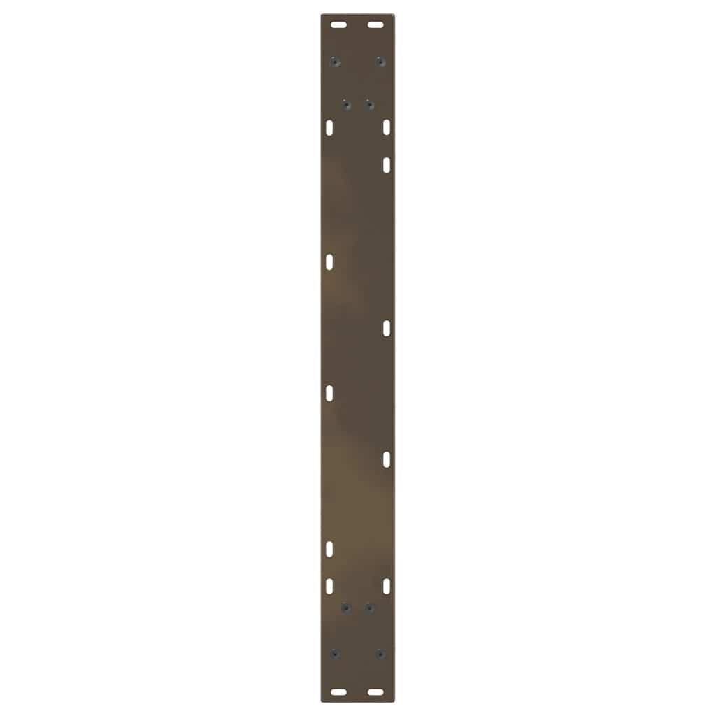 vidaXL Dining Table Legs V-Shape 2 pcs Natural Steel 80x(72-73.3) cm Steel