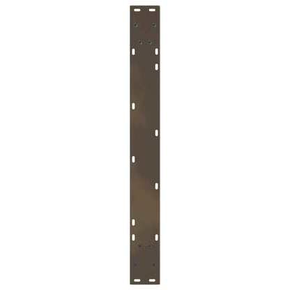 vidaXL Dining Table Legs V-Shape 2 pcs Natural Steel 80x(72-73.3) cm Steel