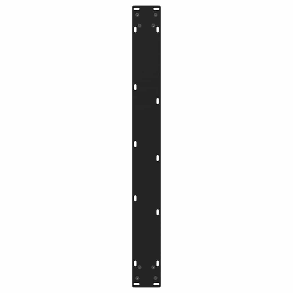 vidaXL Dining Table Legs V-Shape 2 pcs Black 90x(72-73.3) cm Steel