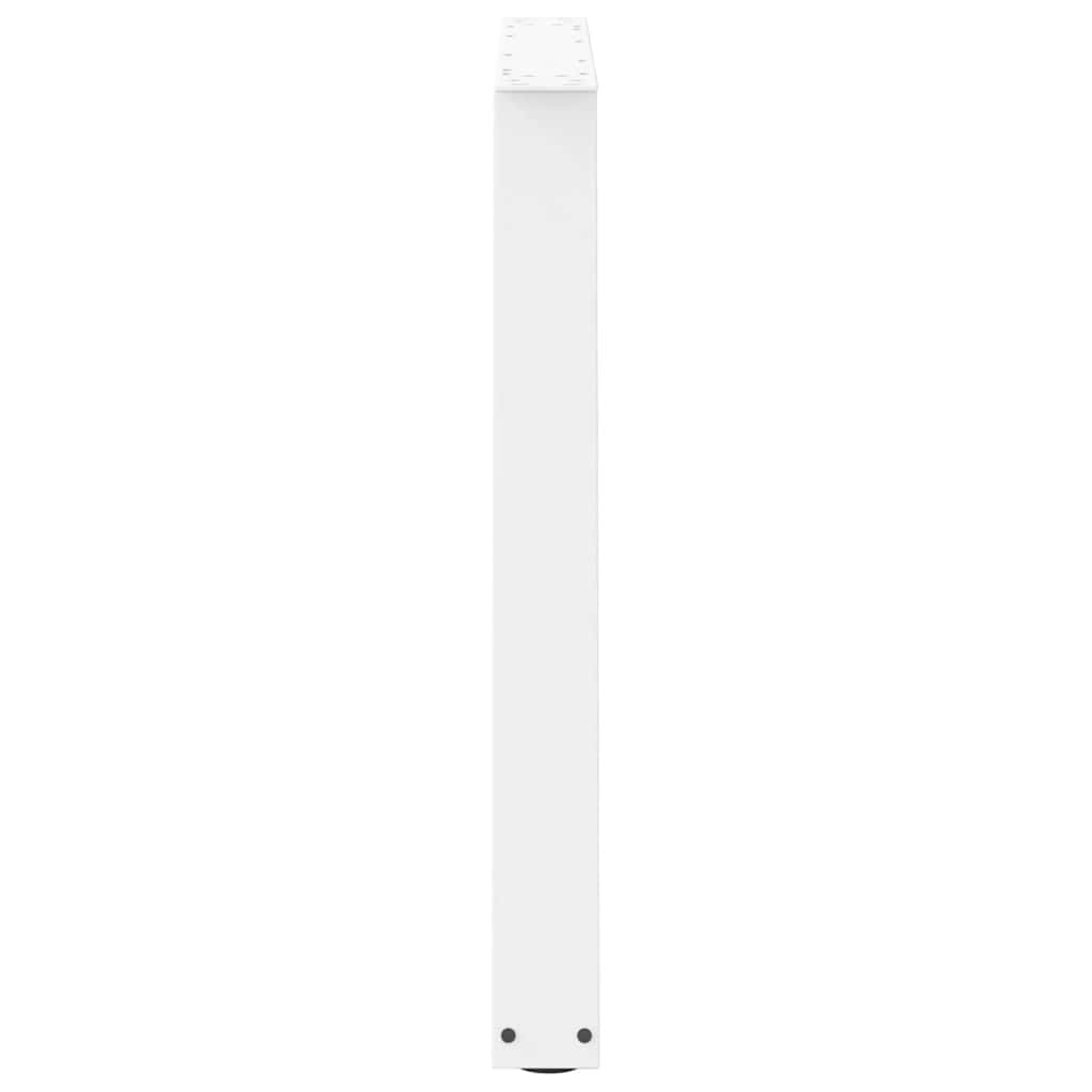 vidaXL Dining Table Legs V-Shape 2 pcs White 90x(72-73.3) cm Steel