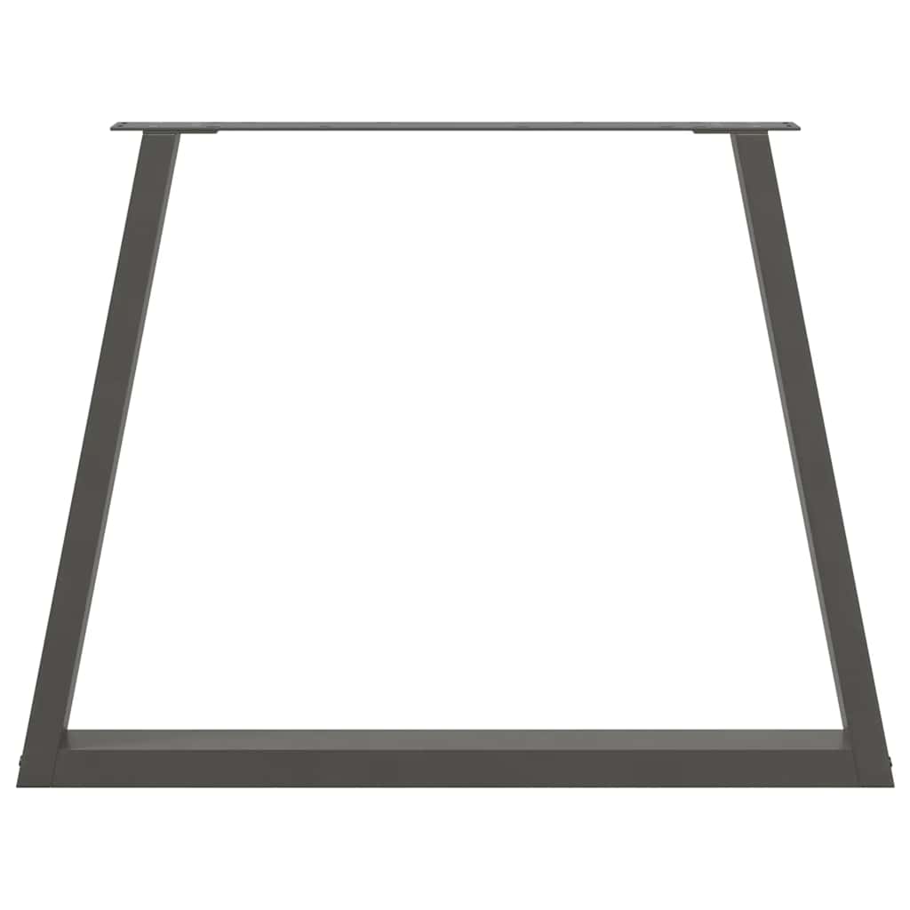 vidaXL Dining Table Legs V-Shape 2 pcs Anthracite 90x(72-73.3) cm Steel