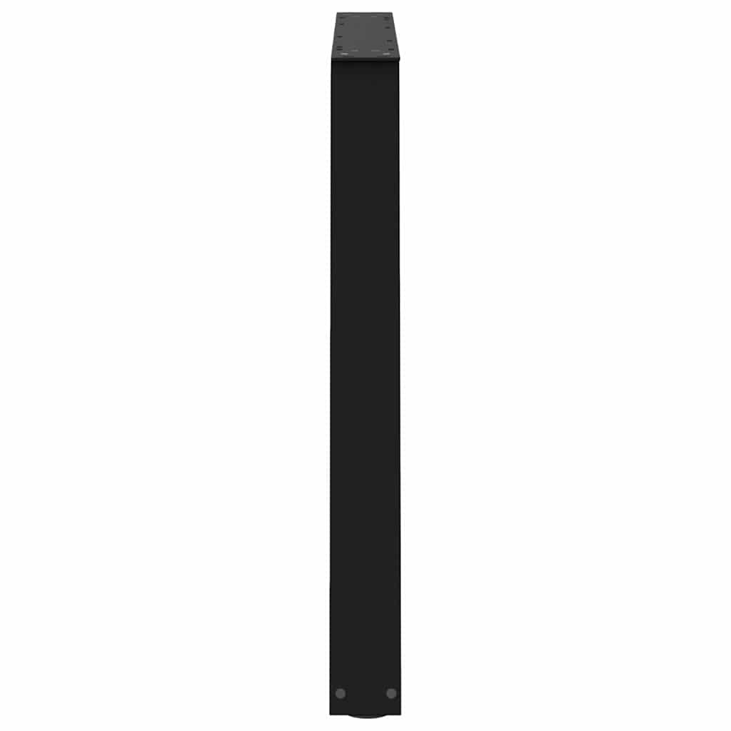 vidaXL Dining Table Legs V-Shape 2 pcs Black 100x(72-73.3) cm Steel