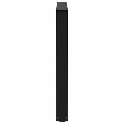 vidaXL Dining Table Legs V-Shape 2 pcs Black 100x(72-73.3) cm Steel