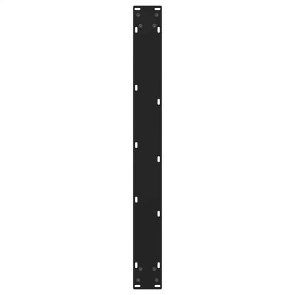 vidaXL Dining Table Legs V-Shape 2 pcs Black 100x(72-73.3) cm Steel