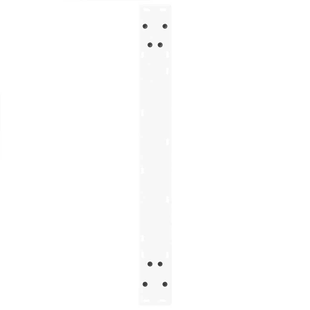 vidaXL Dining Table Legs V-Shape 2 pcs White 100x(72-73.3) cm Steel