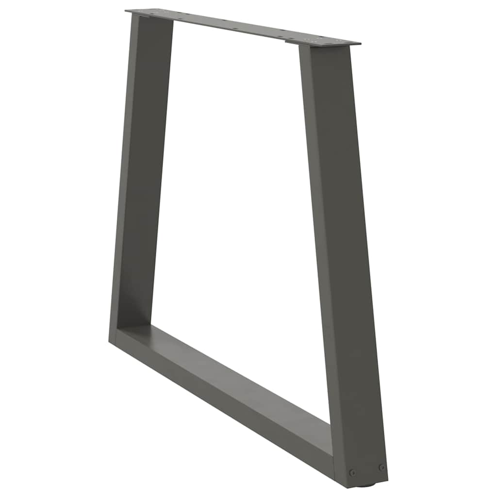 vidaXL Dining Table Legs V-Shape 2 pcs Anthracite 100x(72-73,3) cm Steel