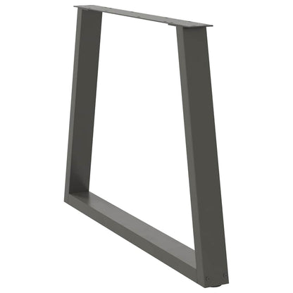 vidaXL Dining Table Legs V-Shape 2 pcs Anthracite 100x(72-73,3) cm Steel