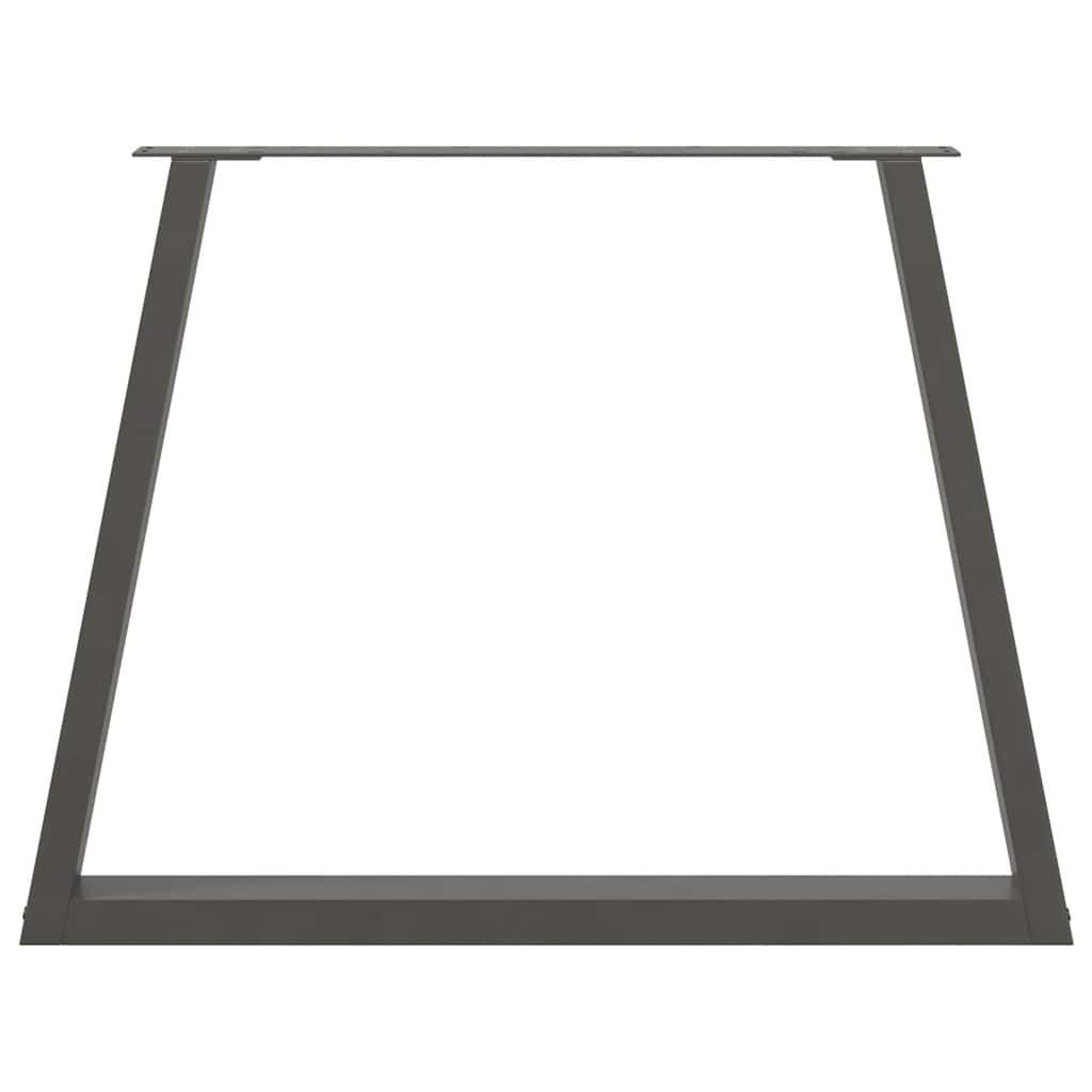 vidaXL Dining Table Legs V-Shape 2 pcs Anthracite 100x(72-73.3) cm Steel