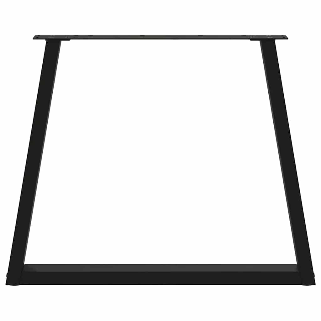 vidaXL Dining Table Legs V-Shape 3 pcs Black 70x(72-73.3) cm Steel