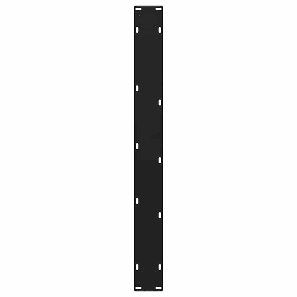 vidaXL Dining Table Legs V-Shape 3 pcs Black 70x(72-73.3) cm Steel