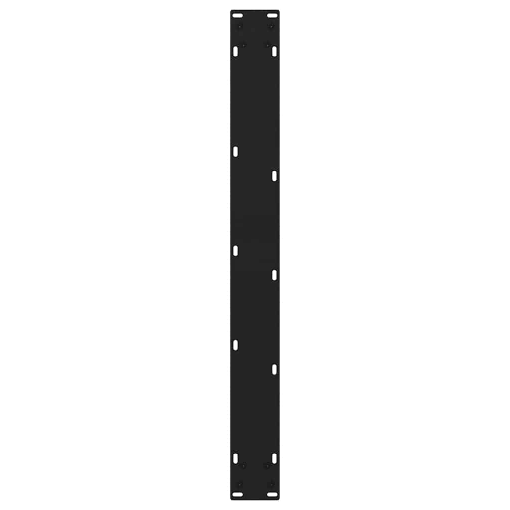 vidaXL Dining Table Legs V-Shape 3 pcs Black 70x(72-73.3) cm Steel