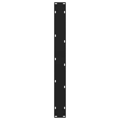 vidaXL Dining Table Legs V-Shape 3 pcs Black 70x(72-73.3) cm Steel
