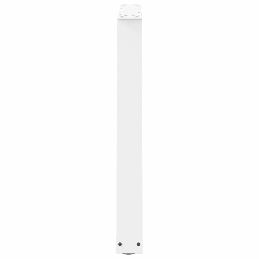 vidaXL Dining Table Legs V-Shape 3 pcs White 70x(72-73.3) cm Steel