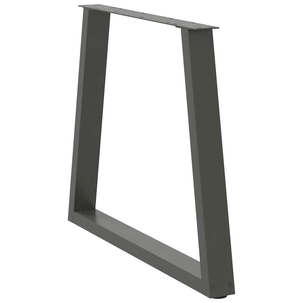 vidaXL Dining Table Legs V-Shape 3 pcs Anthracite 70x(72-73,3) cm Steel