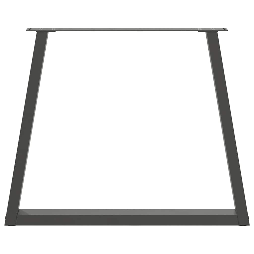 vidaXL Dining Table Legs V-Shape 3 pcs Anthracite 70x(72-73.3) cm Steel