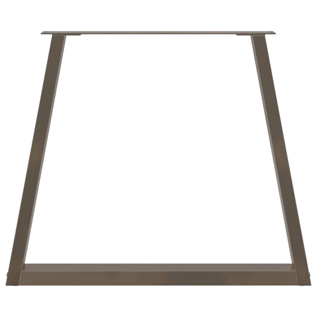 vidaXL Dining Table Legs V-Shape 3 pcs Natural Steel 70x(72-73.3) cm Steel