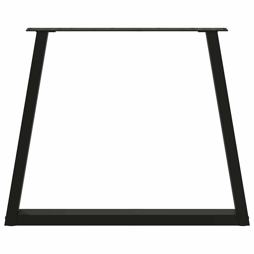 vidaXL Dining Table Legs V-Shape 3 pcs Black 80x(72-73.3) cm Steel