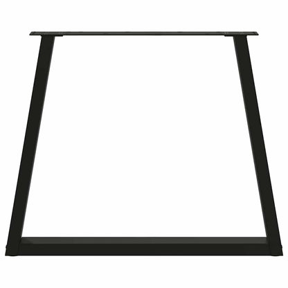 vidaXL Dining Table Legs V-Shape 3 pcs Black 80x(72-73.3) cm Steel