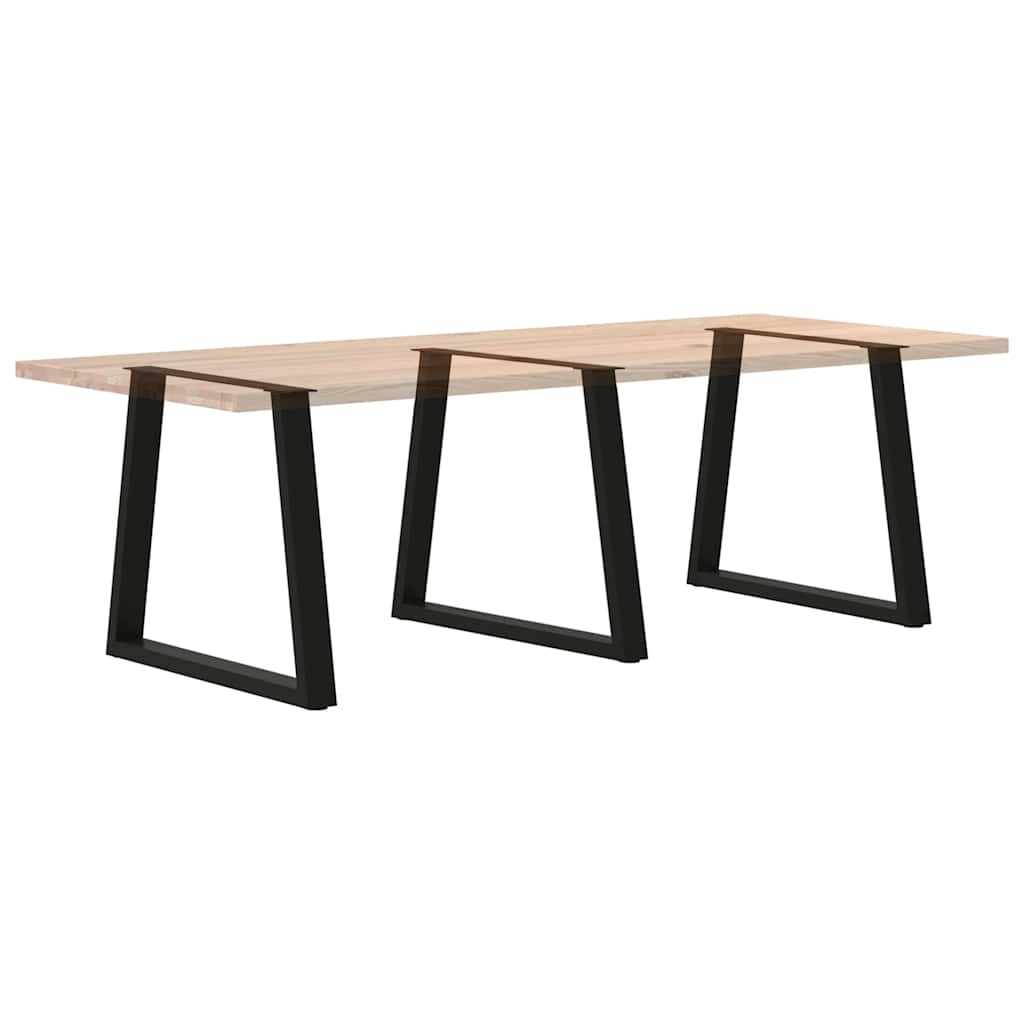 vidaXL Dining Table Legs V-Shape 3 pcs Black 80x(72-73,3) cm Steel