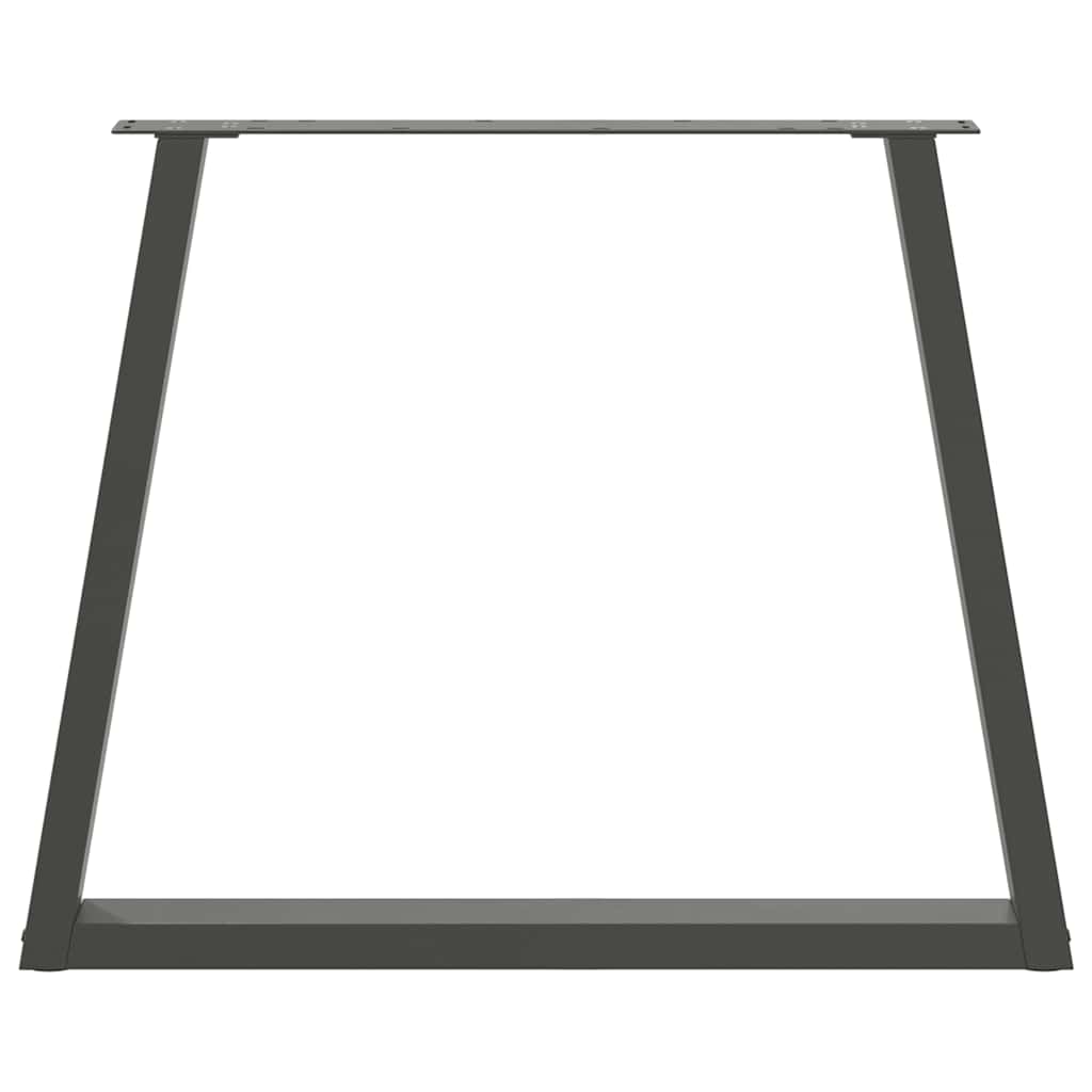 vidaXL Dining Table Legs V-Shape 3 pcs Anthracite 80x(72-73.3) cm Steel
