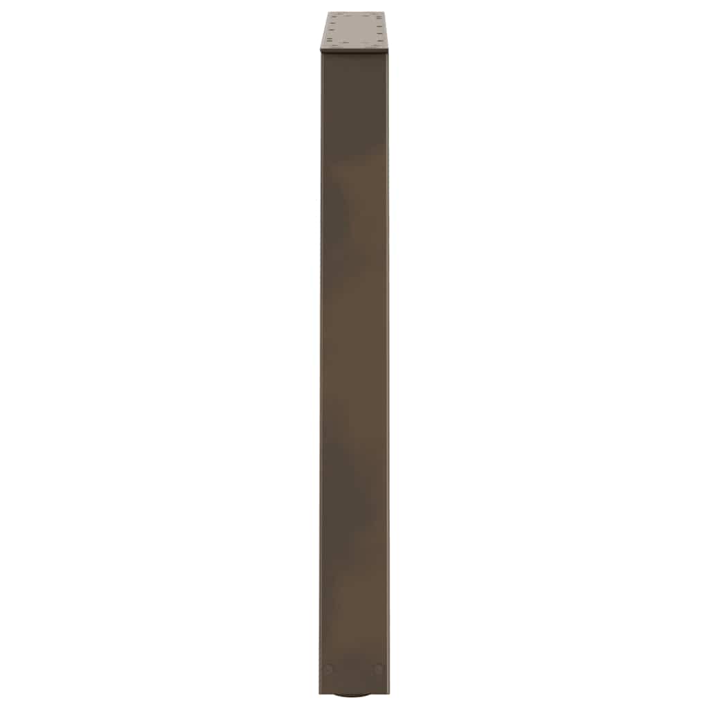 vidaXL Dining Table Legs V-Shape 3 pcs Natural Steel 80x(72-73.3) cm Steel