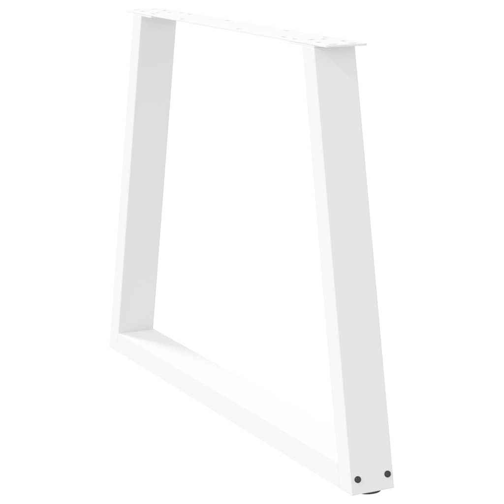 vidaXL Dining Table Legs V-Shape 3 pcs White 90x(72-73,3) cm Steel