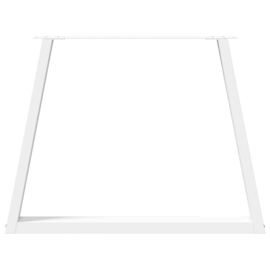 vidaXL Dining Table Legs V-Shape 3 pcs White 90x(72-73,3) cm Steel