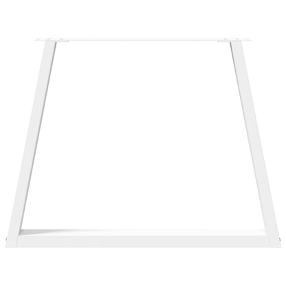 vidaXL Dining Table Legs V-Shape 3 pcs White 90x(72-73.3) cm Steel