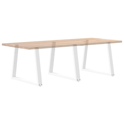 vidaXL Dining Table Legs V-Shape 3 pcs White 90x(72-73,3) cm Steel